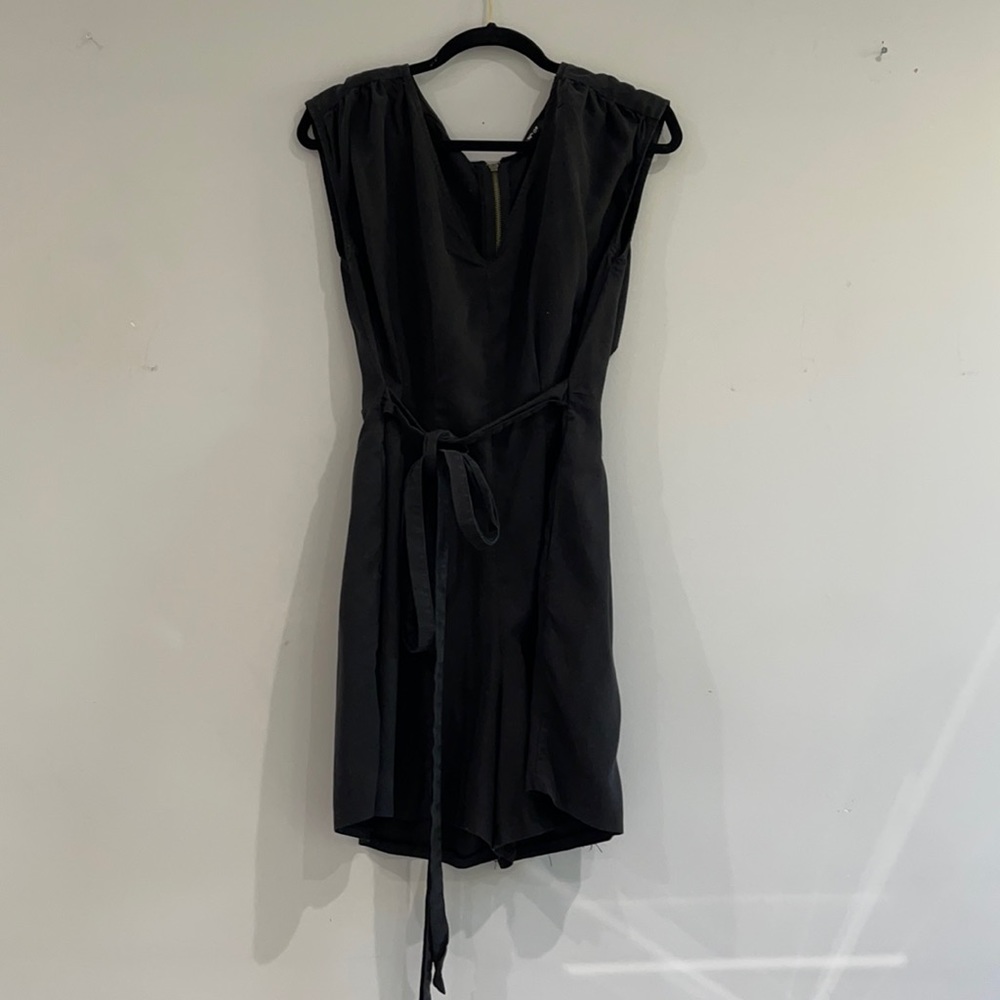Black romper with tie!